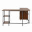 Bureau en L à deux tons avec rangement en L