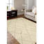 Ivory Hand-Knotted Wool Diamond Lattice Geometric Modern Contemporary Carpet Rug-1099648115
