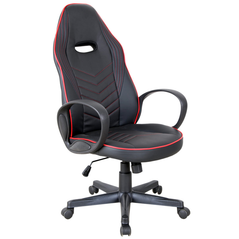 Fauteuil de jeu ergonomique, Rouge