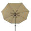 Parasol de marché éclairé de 132 po avec auvent Breez-Tex Shela-1297061695