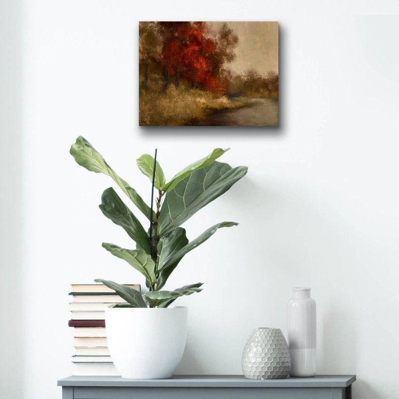  «Whispers Of Fall» par Ashley Bradley, art mural en verre acrylique, 36 po x 24 po, H 12 po x l 16 po x P 0,13 po