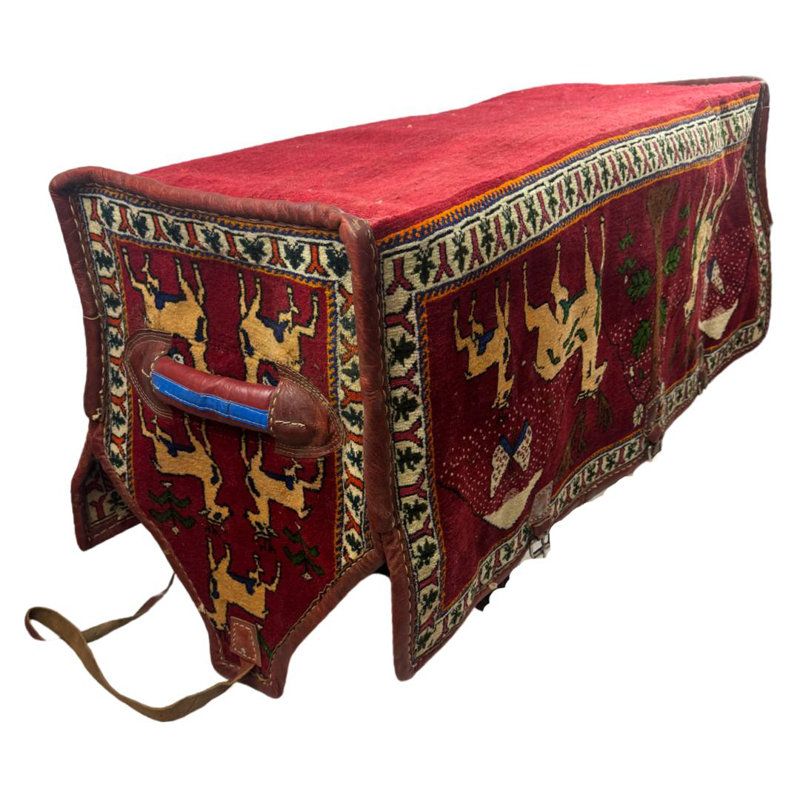 Antique Persian shiraz Mafrash Cargo Bag 1'4''' x 4'