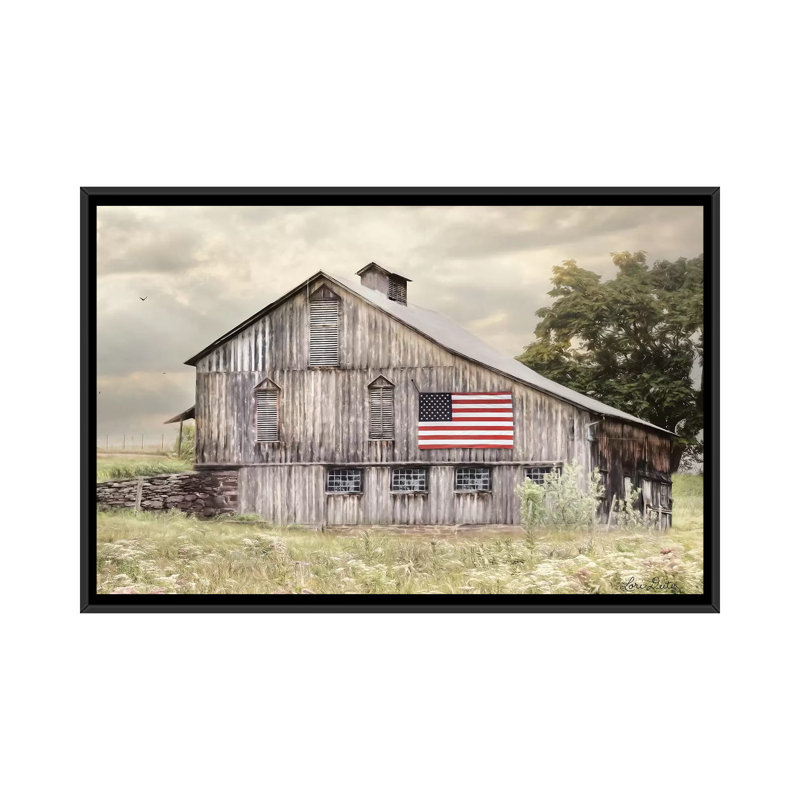 Reproduction de photo « rural Virginia Barn » par Lori Deiter, H 18 po x l 26 po x P 1,5 po, Toile avec cadre noir