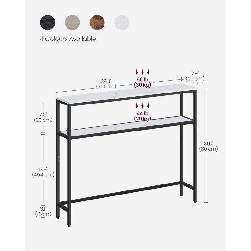 Seldun End Table, White