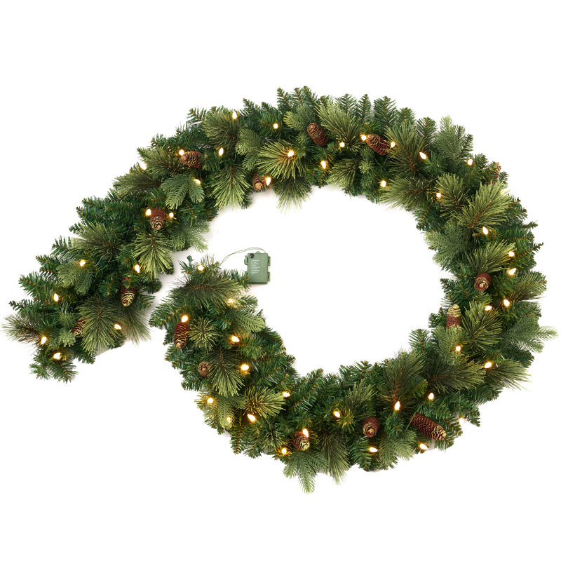 Guirlande de Noël 9 pi avec 50 lumières DEL