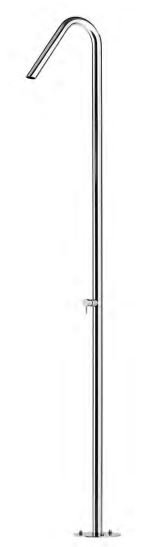 Twiggy Metal Freestanding Outdoor Shower, Without Hand Spray