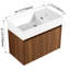 Lavabo d'armoire de salle de bain 30 pouces - Design moderne, fonction de fermeture en douceur, fabrication en contreplaqué, ton noyer, fixation flottante, pour les petites salles de bain de style 30 ", construction, petites salles de bain-1477469799-1477469784