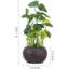 Plante artificielle d'intérieur 8 po en pot brun