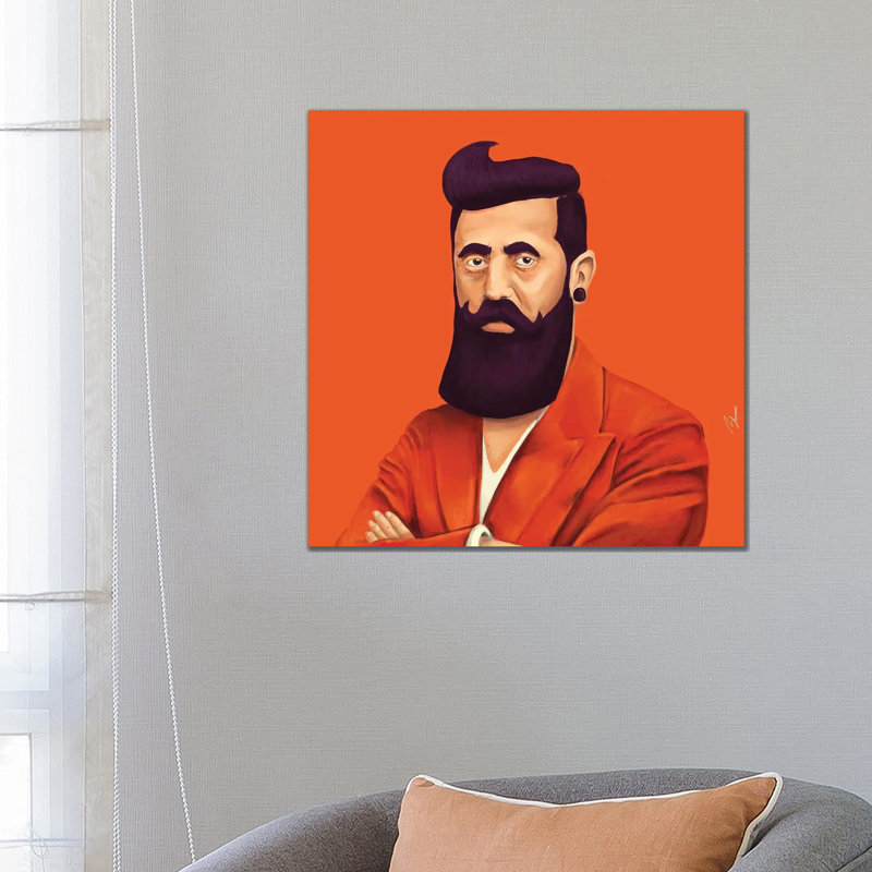Benjamin Zeev Herzl, Wrapped Canvas, No Mat, 26" H x 26" W x 1.5" D