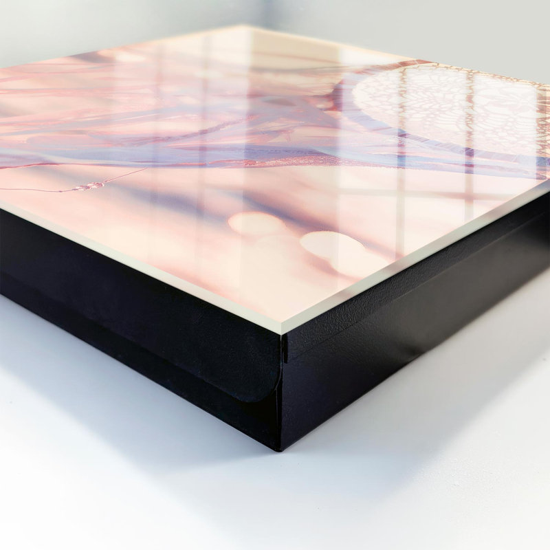 Key box, Opens to the right, 30x30x5, Black, Lace motif, lightness and ephemerality, 