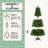 Unlit Artificial Christmas Tree With Plastic Stand