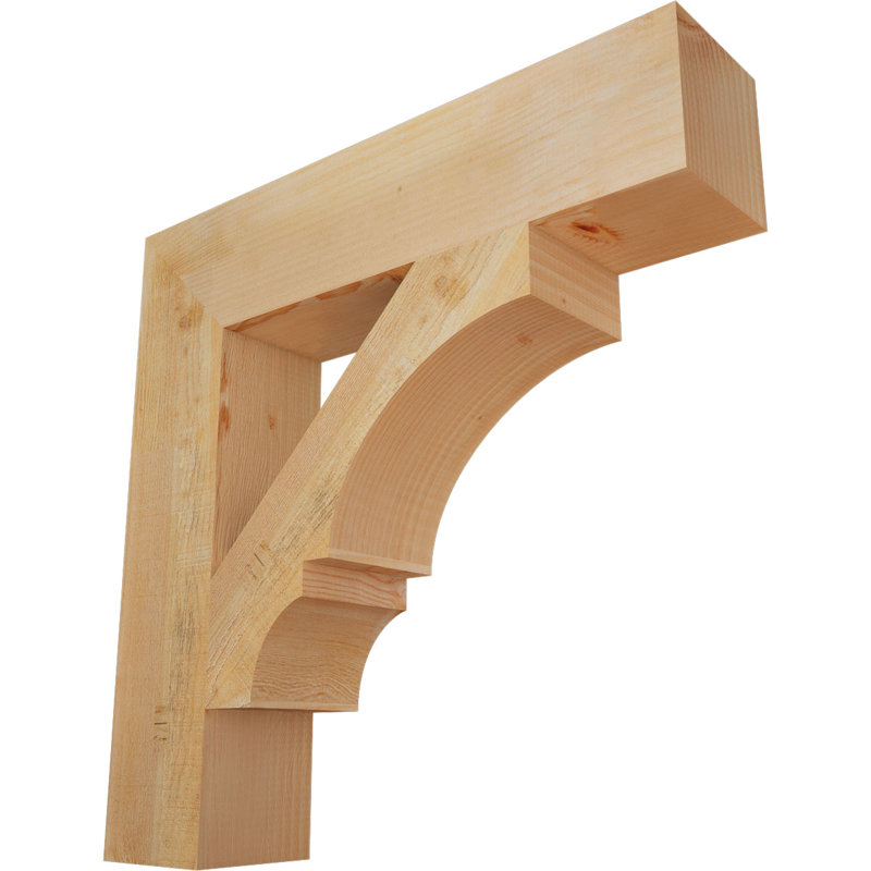 Support de sciage grossier l 6 po x P 28 po x H 28 po, sapin Douglas, Sapin Douglas scié brut, L 6 po x P 28 po x H 28 po