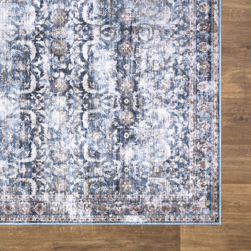 Porchia Abstract Indoor Rug, Rectangle 5'3" x 7'6"