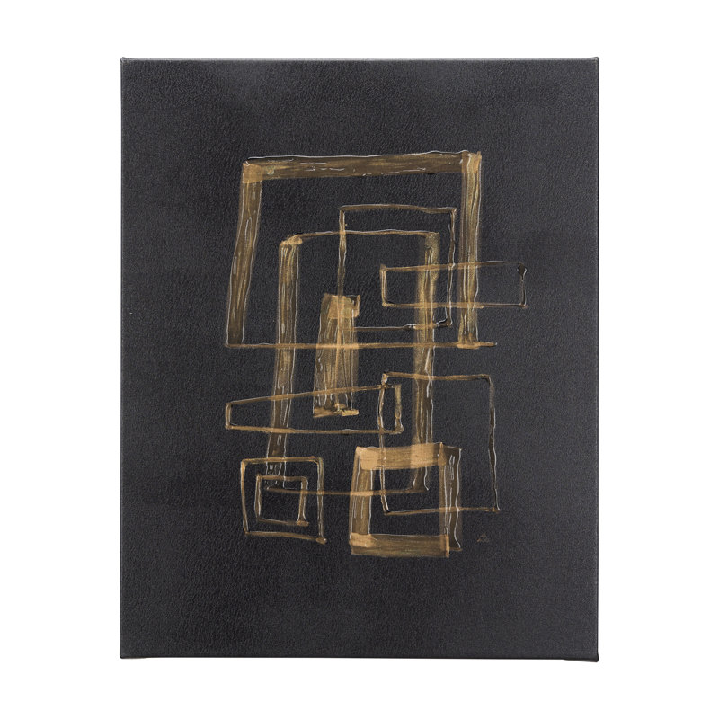 Lines IV a Hand Embelished Textured Canvas, 50" H x 40" W x 1.5" D