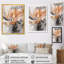 Abstraction de marbre orange et gris hypnotique - art mural abstrait en marbre-265948922-265948924-230553419