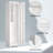 Metal Broom Storage Cabinet, 65" Narrow Broom Cabinet With Hooks, Slim Bathroom Storage Cabinet With Shelves, Heavy-Duty Cleaning Storage Cabinet For Utility Room, Gym, Office, Garage, Utility Shelves-706762487