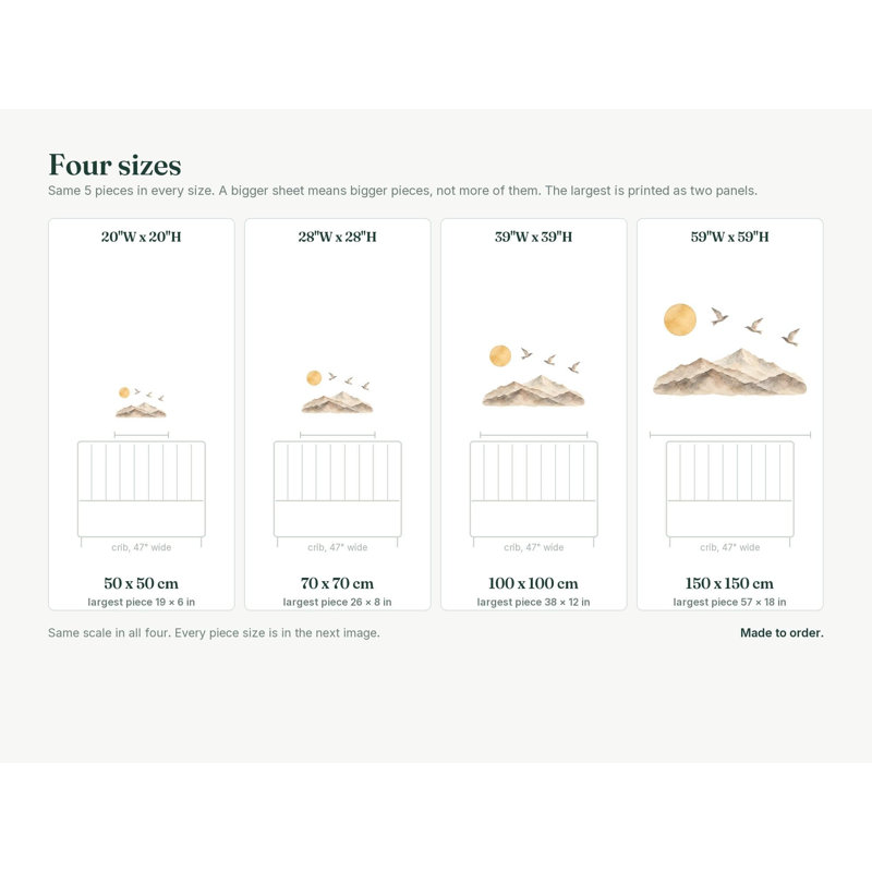 Wall Decals, 100 x 100 cm