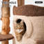 Arbre à chat en bois massif 68 "H Mid Century Modern