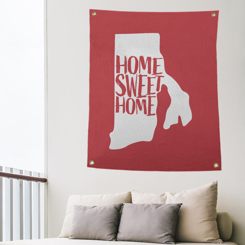 Tapisserie murale island rhode pour îlot home, H 36 po x l 26 po, Rouge