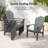 Dareona Pakkdiarie Set of 8 HDPE Stackable Adirondack Chairs with Cup Holders, All-Weather Outdoor Patio Chairs-1803586830-1802343052