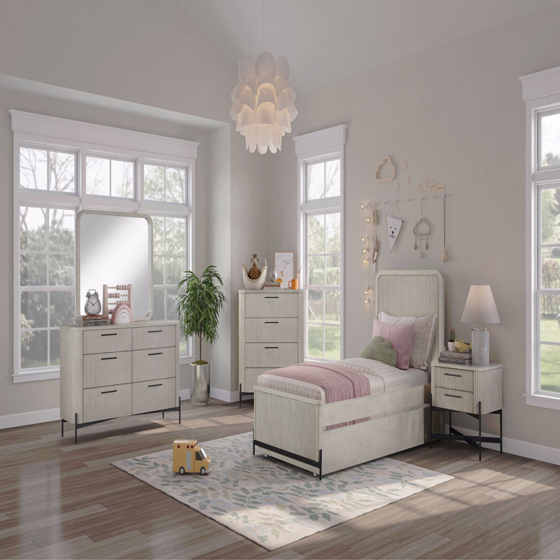 Commode 6 tiroirs, Taupe