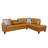 Naranja 2 - Piece 97" Vegan Leather Sectional With Drop down Table and Cupholders-63240068-63240067