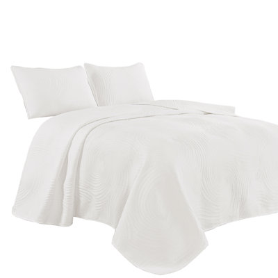 Ryo 3-Piece Reversible Cotton Matelassé Bedspread Set