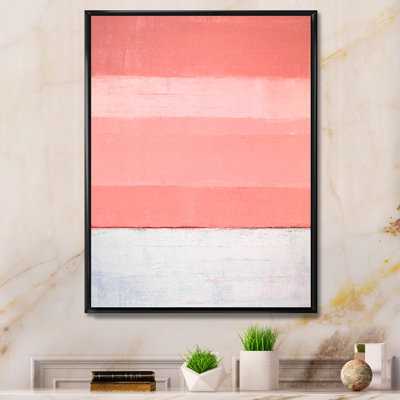 «Pink Brush Colorfields II», peinture sur toile
