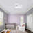 30 Inch Low Profile Flush Mount Ceiling Fan with Light, Ultra Quiet DC Motor, Reversible 6 Speed, 3 Color Dimmable LED, Remote Control & Timer, Modern Ceiling Fan for Bedroom Kids Room Small Space-1861818565-1861818567