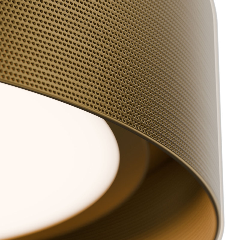 Grille 18" Dimmable LED Flush Mount With Built In Color Temperature Adjustability Switch From 2700K/3000K/3500K/4000K, 12"
