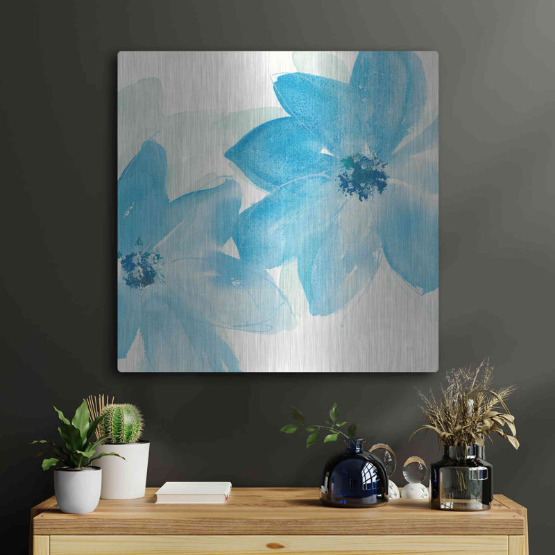 «Aqua Mint Clematis II» par Chris Paschke, H 24 po x l 24 po
