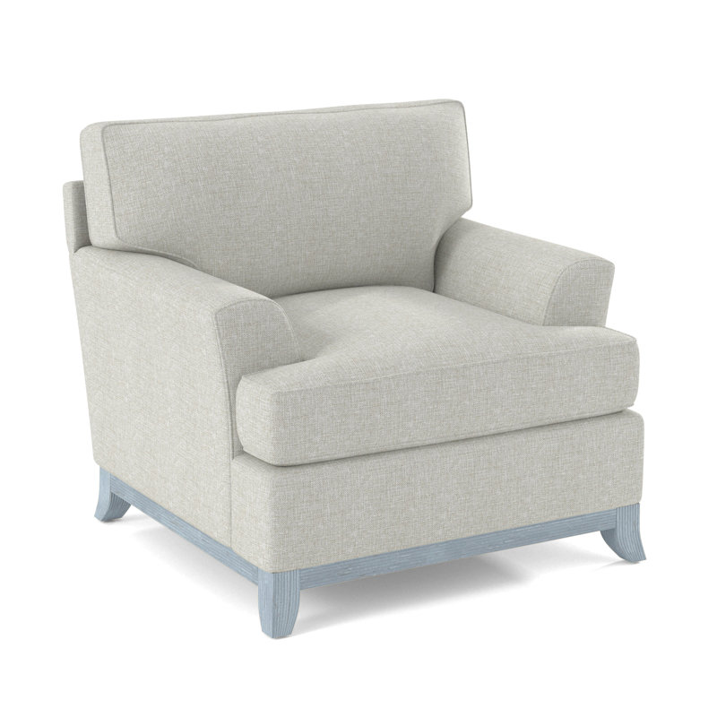 Oaks Way Armchair, Beige Performance Fabric; 0851-73, Sea Glass