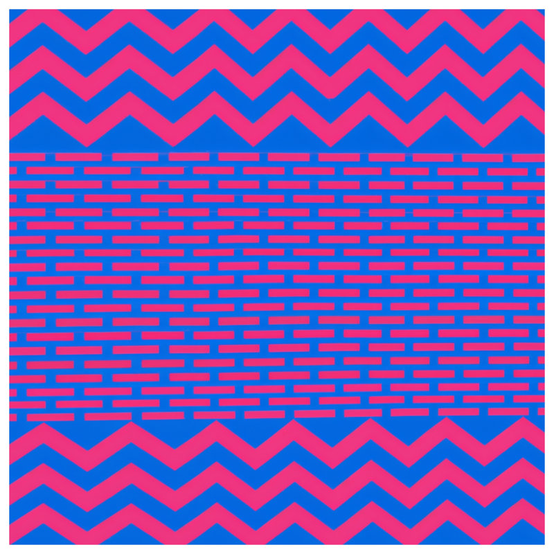 Blue Pink Zigzag Blankets, 50in W x 60in H