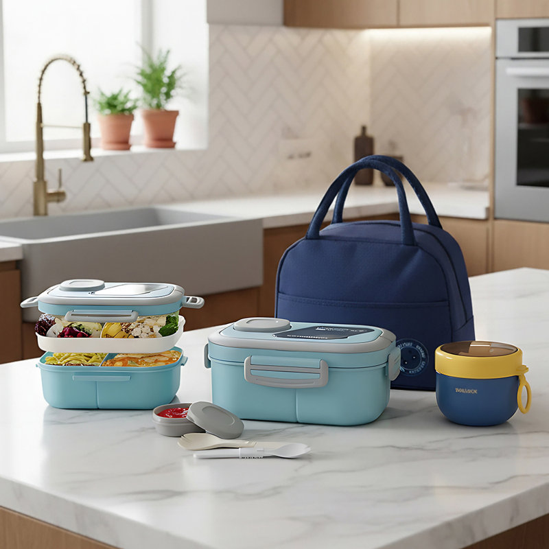 1200ml Food Storage Container, Blue