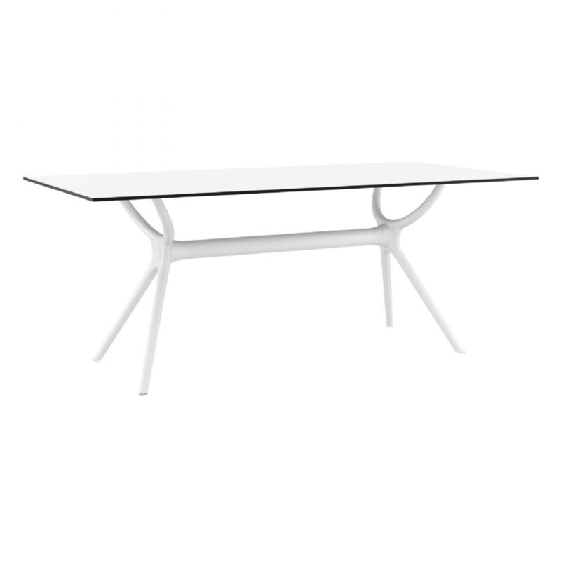 Table de salle à manger Farrah, Blanc, H 29,5 po x L 71 po x l 35,5 po