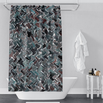 Rideau de douche simple abstrait