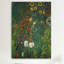 Reproduction d’art sur toile, "jardin avec des fleurs de la ferme 1912" par gustav klimt,-837821387