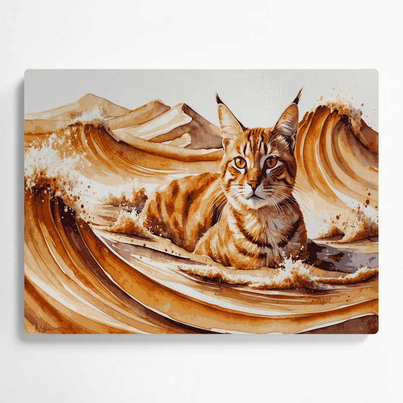 Art mural en métal faune, H 11 po x l 14 po