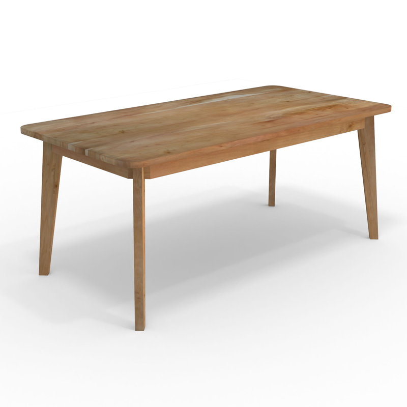 Fremon Acacia Solid Wood Dining Table, Natural Wood