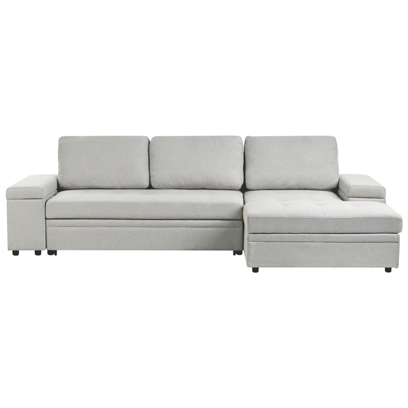 HRISEY 3 Seater Sofa Bed, Light Gray