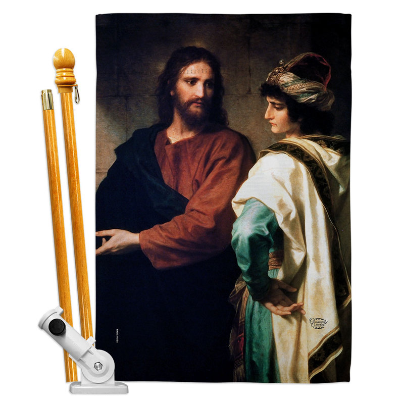 Ensemble de drapeaux réligieux en polyester 40 x 28 po