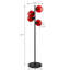 Lampe sur pied globe en verre noir Apex