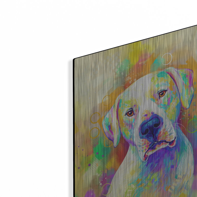 "Pop Art Dogo Argentino" par Furbaby Affiliates, H 16 po x l 12 po