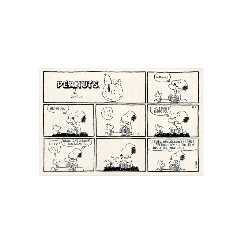 Rug PEANUTS Comic 6 .5 X 9.5 Ft