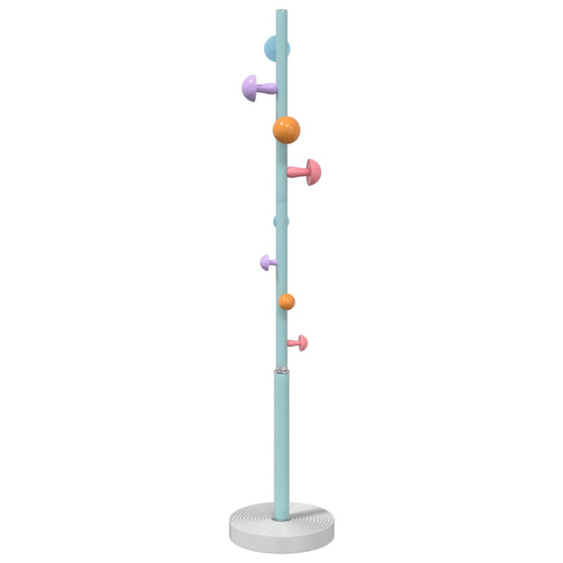 Noalani Iron Freestanding Coat Rack, Blue