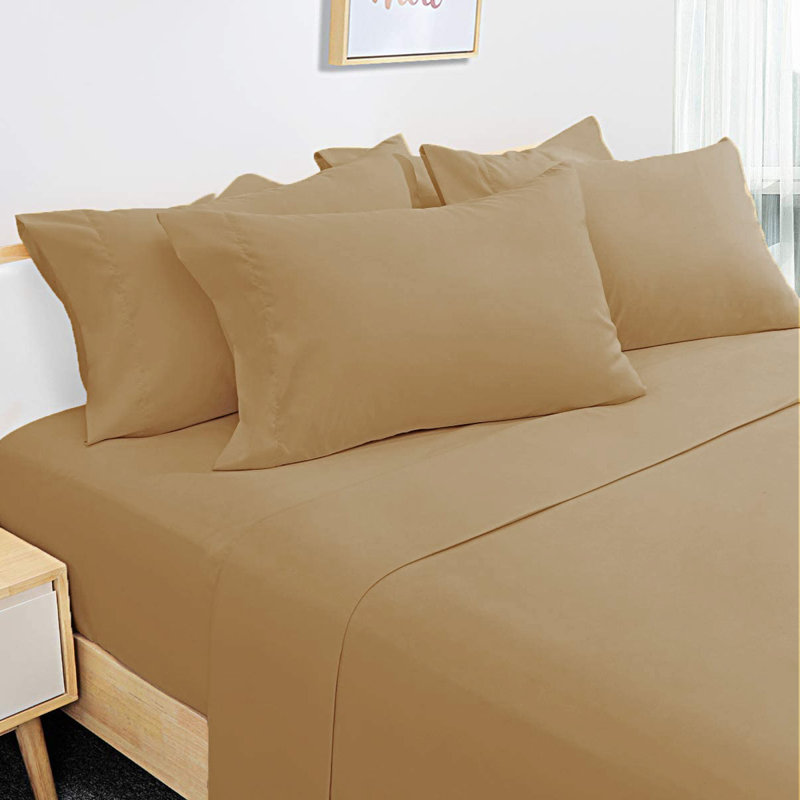 Luxury Rayon from Bamboo Sheet Set Queen, Golden