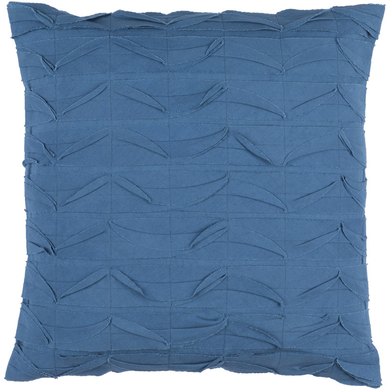 Coussin Huckaby, Bleu sarcelle, 22 po x 22 po, Mélange de duvet
