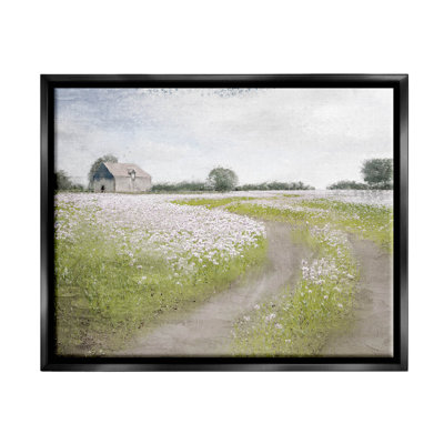 Art mural sur toile flottant, "Country campagne prairie" par Kim Allen