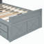 Lit plateforme en bois avec lit gigogne et rangement-1936447000-1936447002