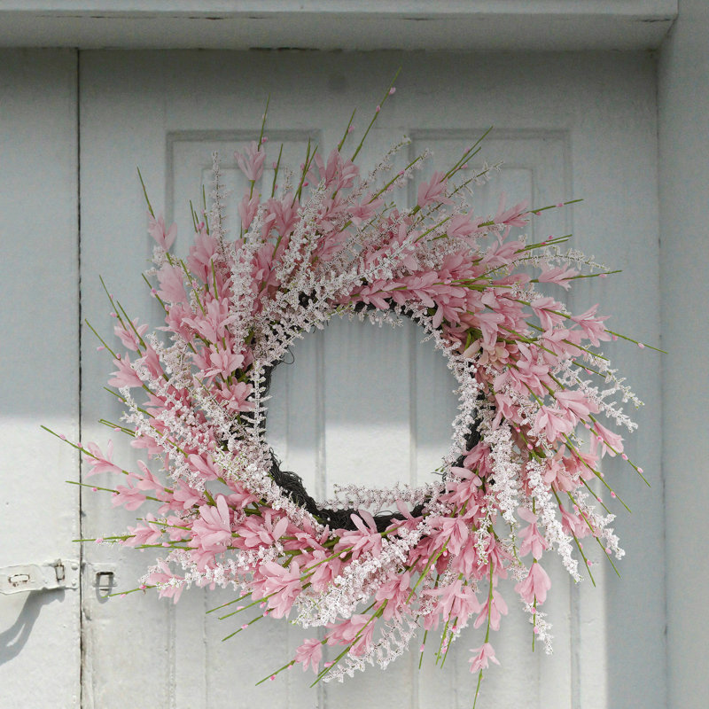 Collection florale de couronne de printemps rose , Rose